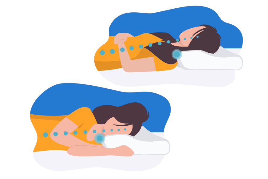 Unter anderem eine gute Schlafposition und das richtige Kissen senken das Risiko, dass Du schnarchst